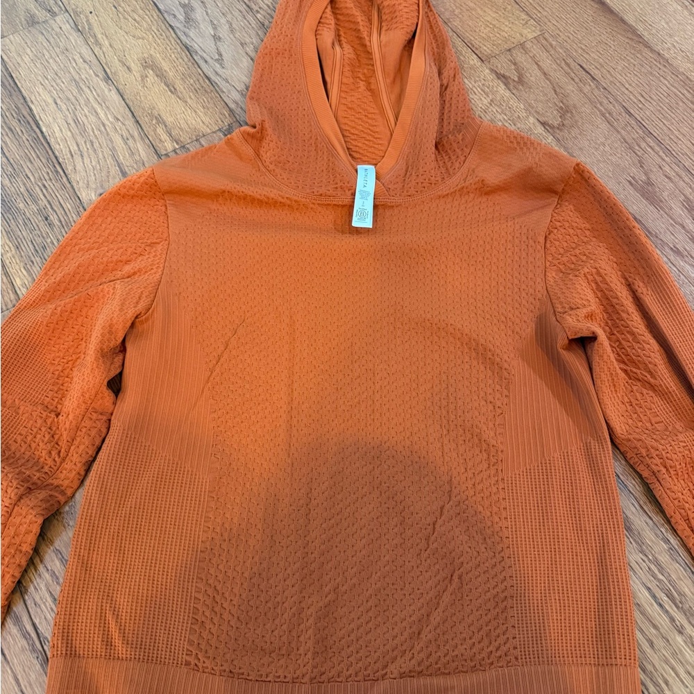 Athleta Burnt Orange Textured Hoodie - Picture 4 of 4